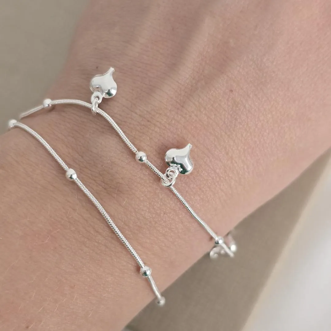 Pulseira Dupla Coração
