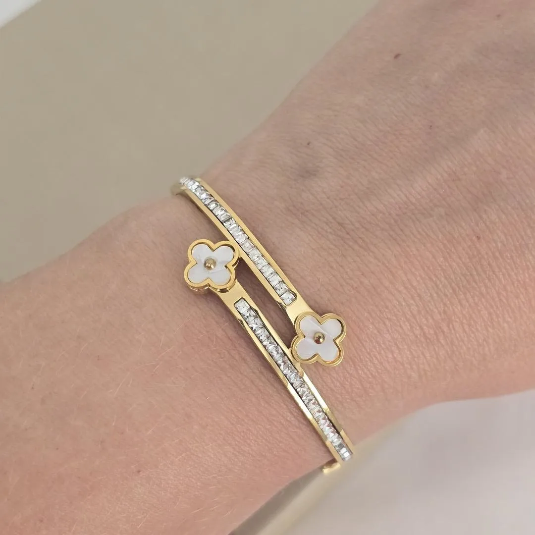 Bracelete Vancleef Zircônia