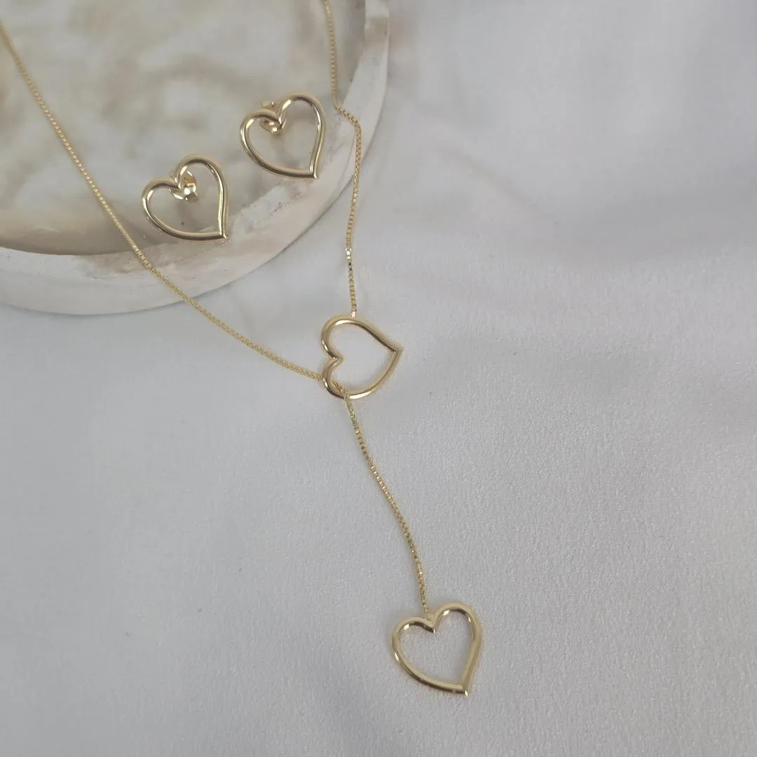 Conjunto Coracao Liso