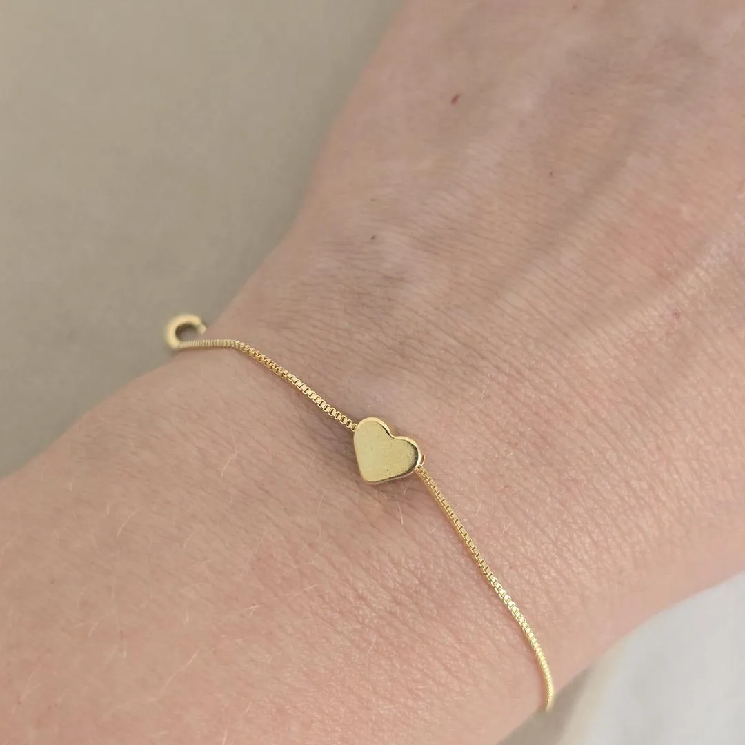 Pulseira Coração Metal
