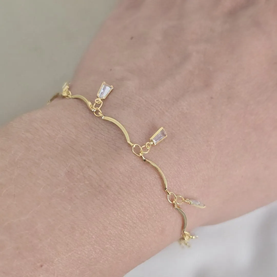 Pulseira Delicada Zircônia