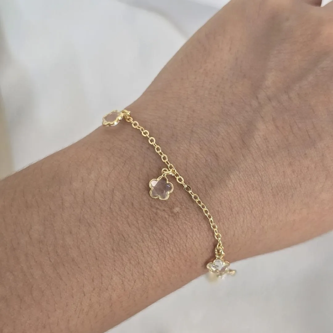 Pulseira Pingente de Zircônia