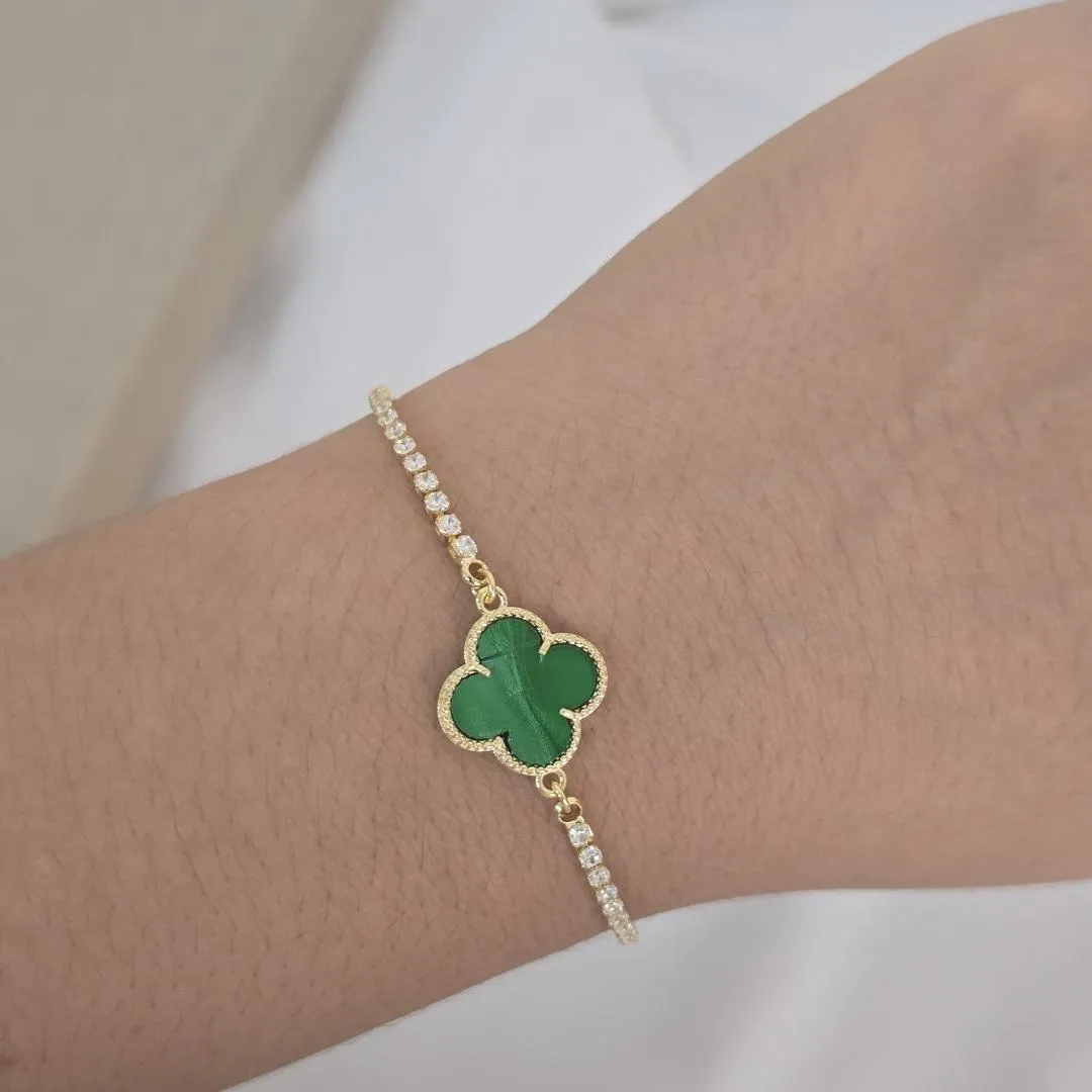 Pulseira Vancleef Verde Escuro