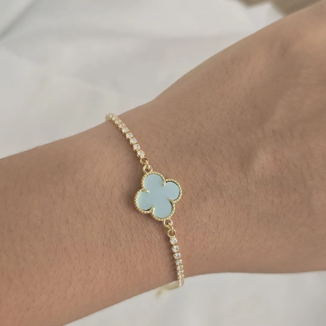 Pulseira Vancleef Verde Claro