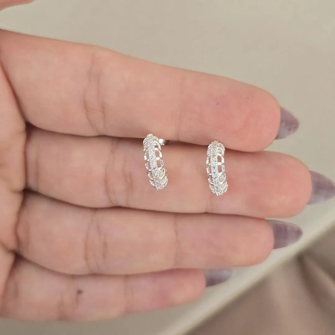 Argola Delicada Zirconia