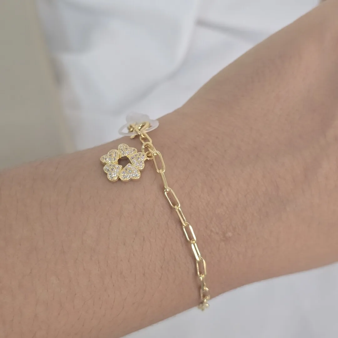 Pulseira Delicada Detalhe Coração