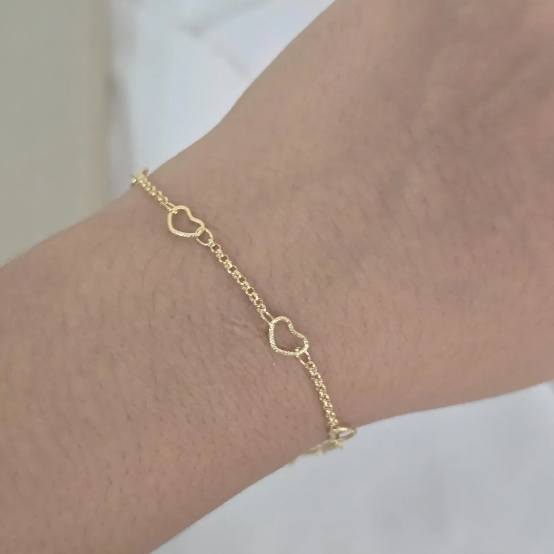 Pulseira Delicada Coração