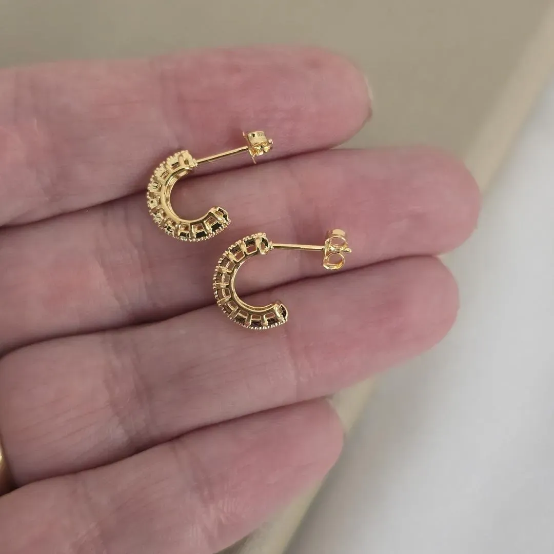 Argola Delicada Zirconia