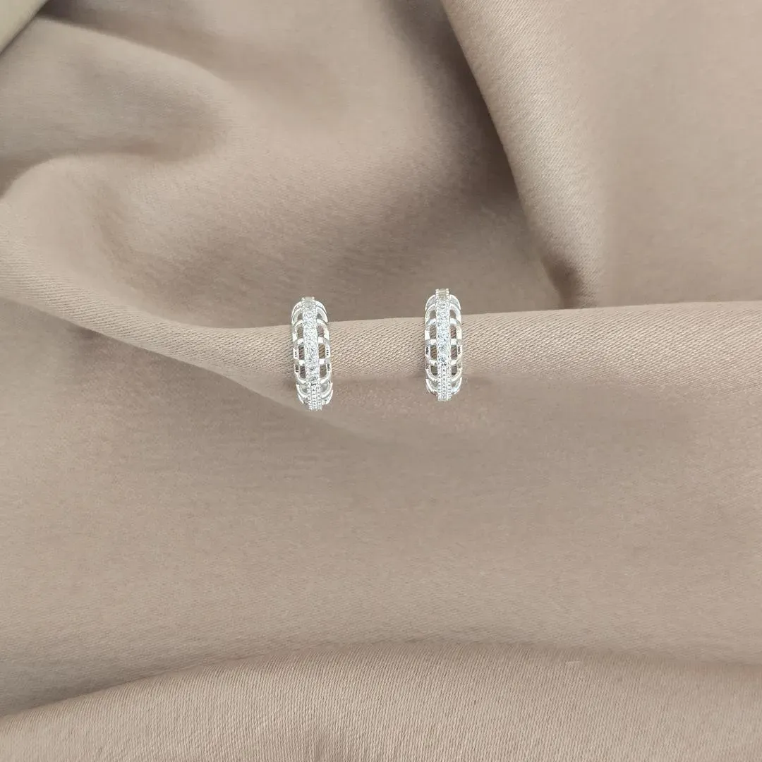 Argola Delicada Zirconia