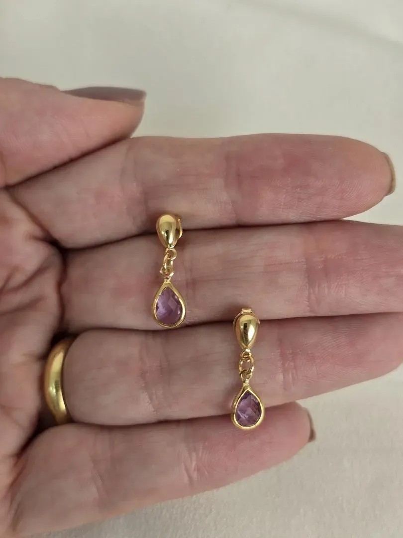 Argola Simples Com Pedra