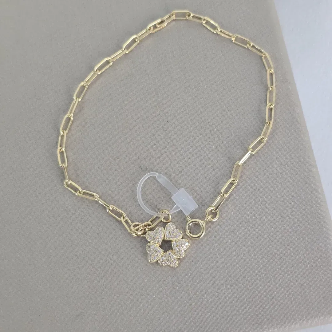 Pulseira Delicada Detalhe Coração