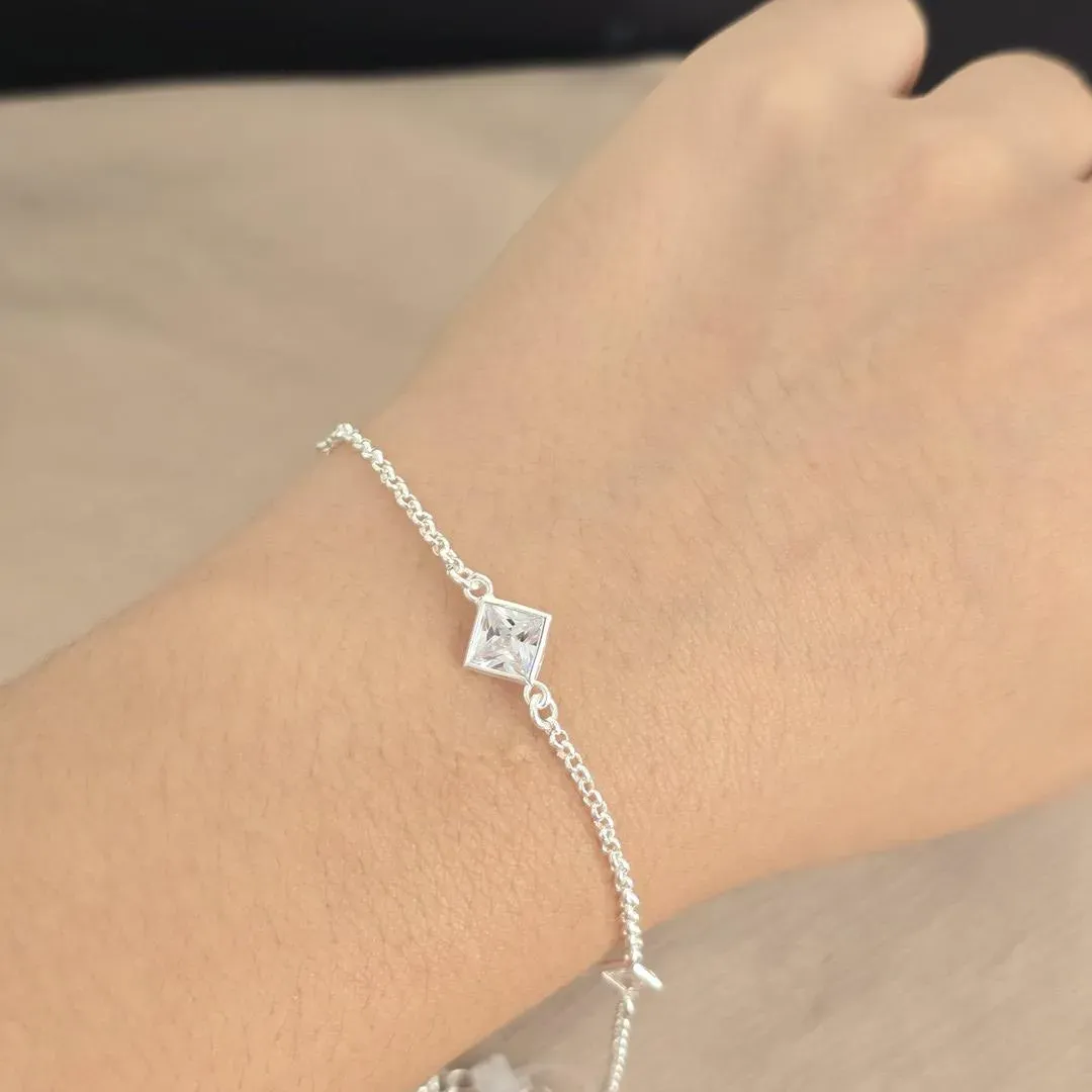 Pulseira Pingente Zircônia