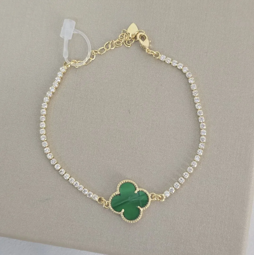 Pulseira Vancleef Verde Escuro