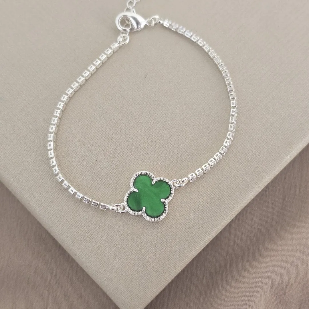Pulseira Vancleef Verde Escuro