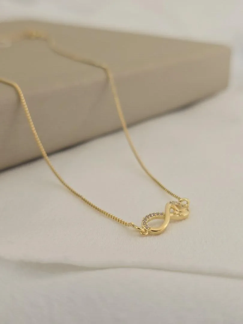 Colar Infinito Zircônia