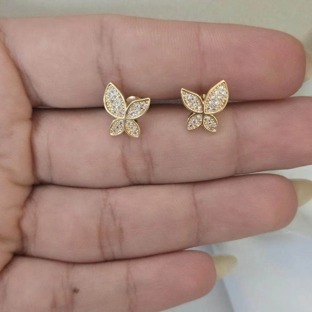 Brinco Delicado Borboleta de Zircônia