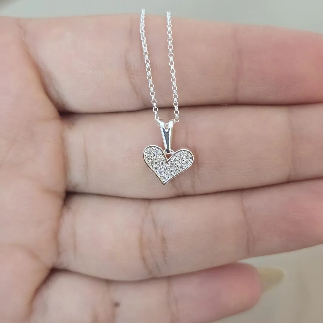 Colar Delicado Coração Zircônia