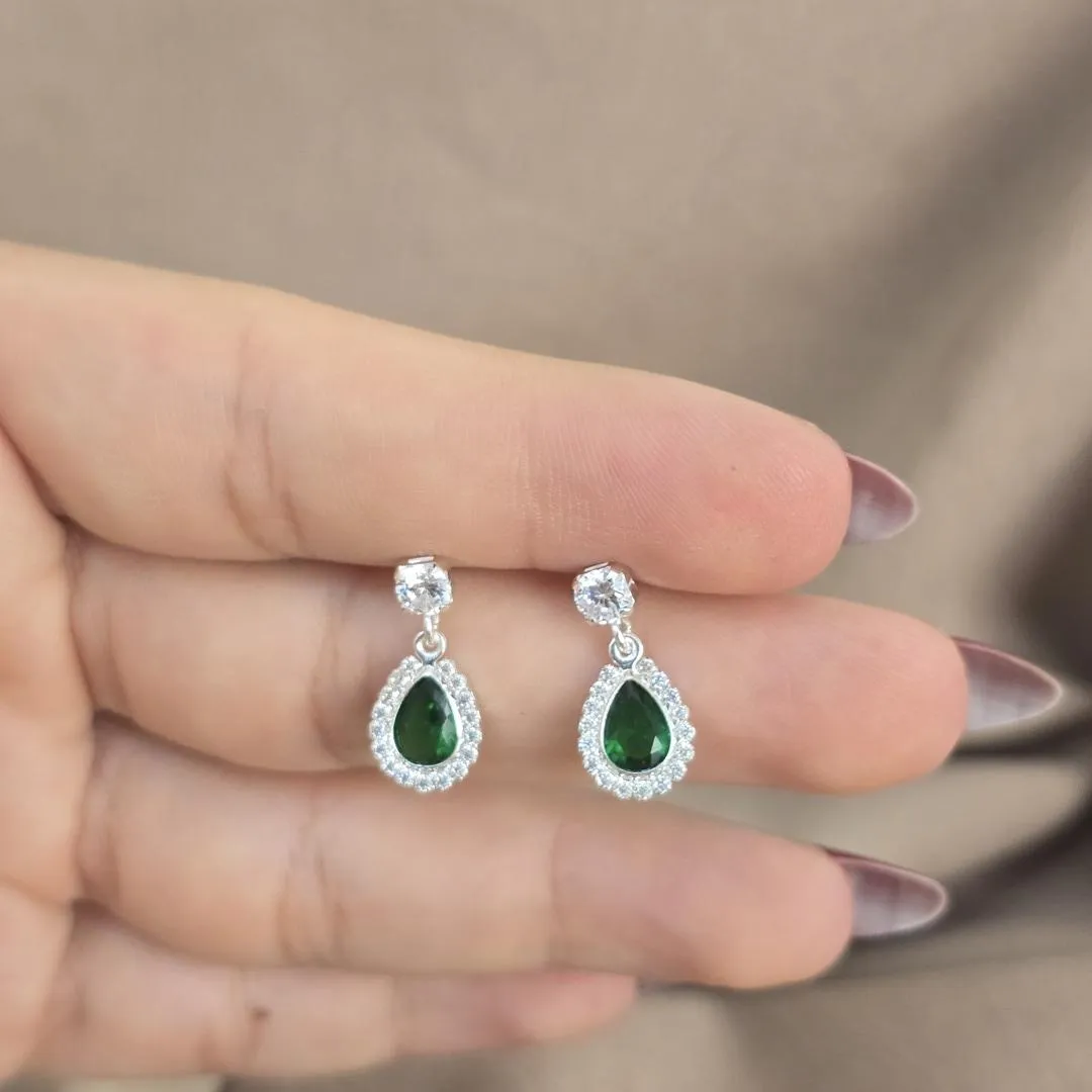 Conjunto Delicado Pedra e Zircônia