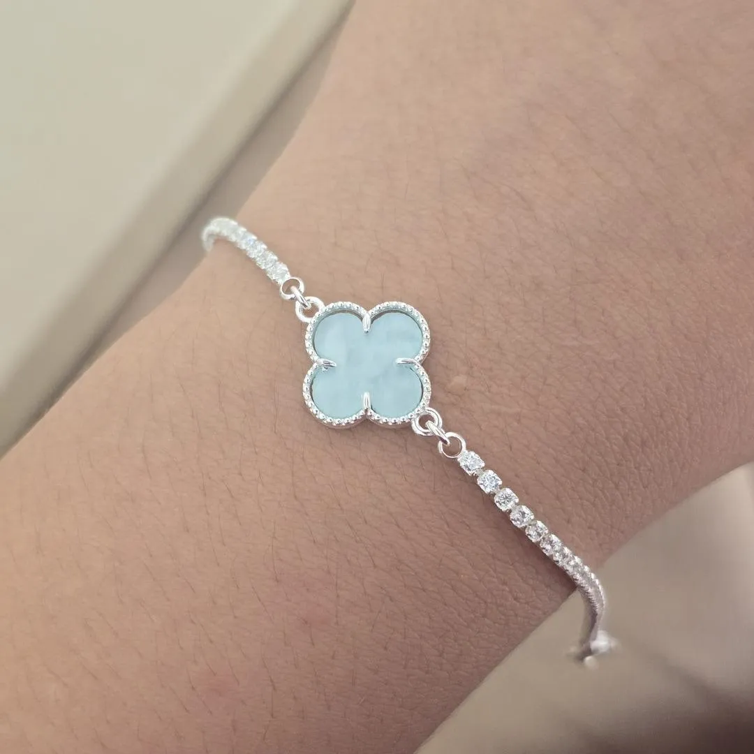 Pulseira Vancleef Verde Claro