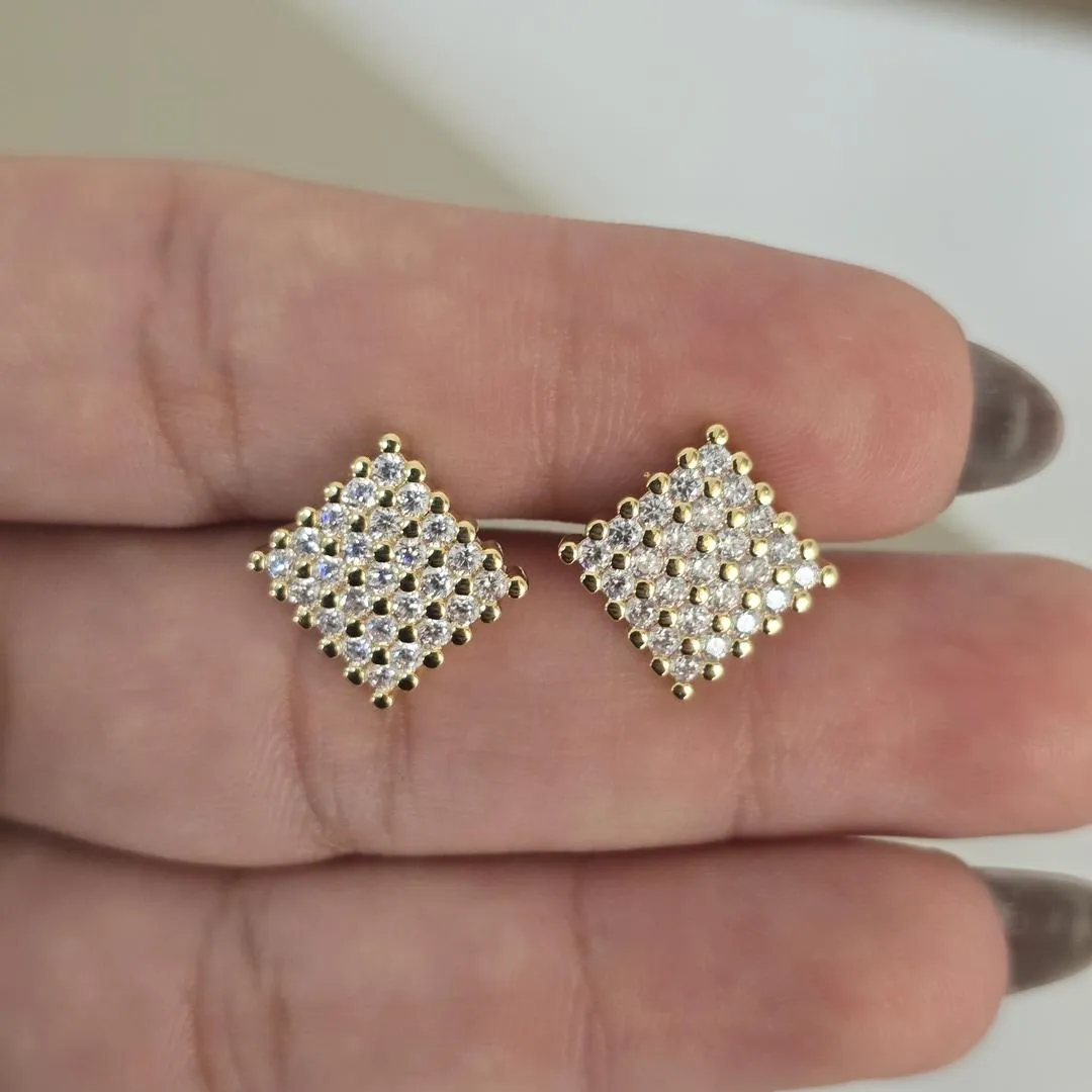 Conjunto Delicado Quadrado Zircônia