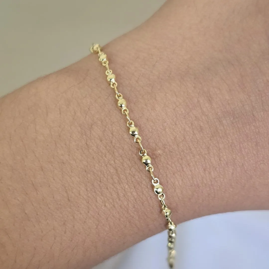 Pulseira Delicada Bolinhas