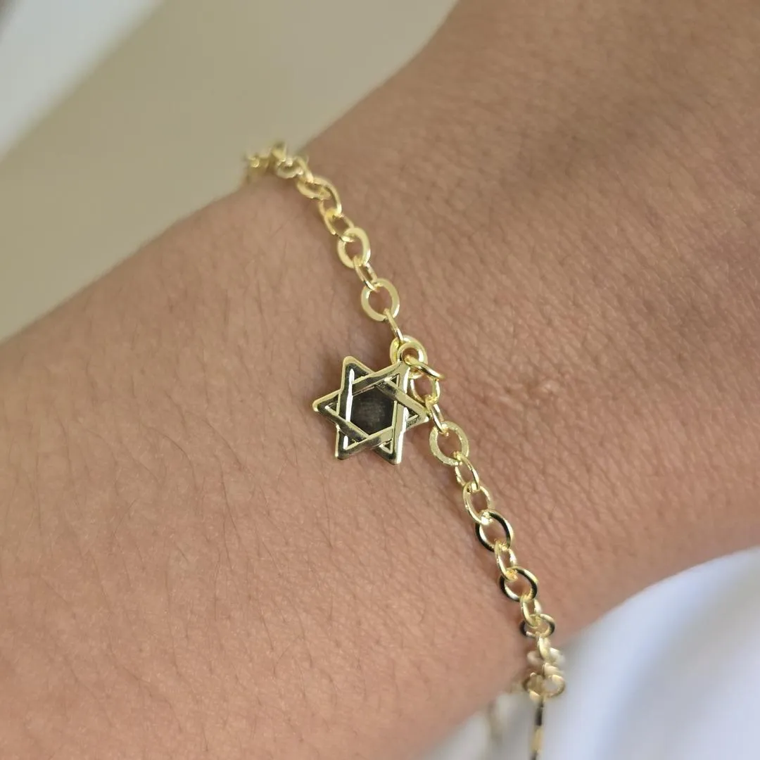 Pulseira Delicada Estrela de Davi