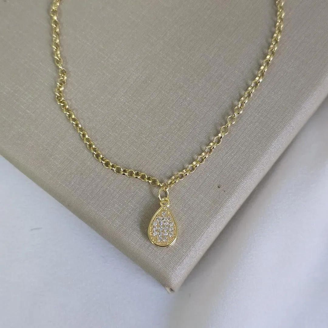 Pulseira Delicada Gota Zircônia