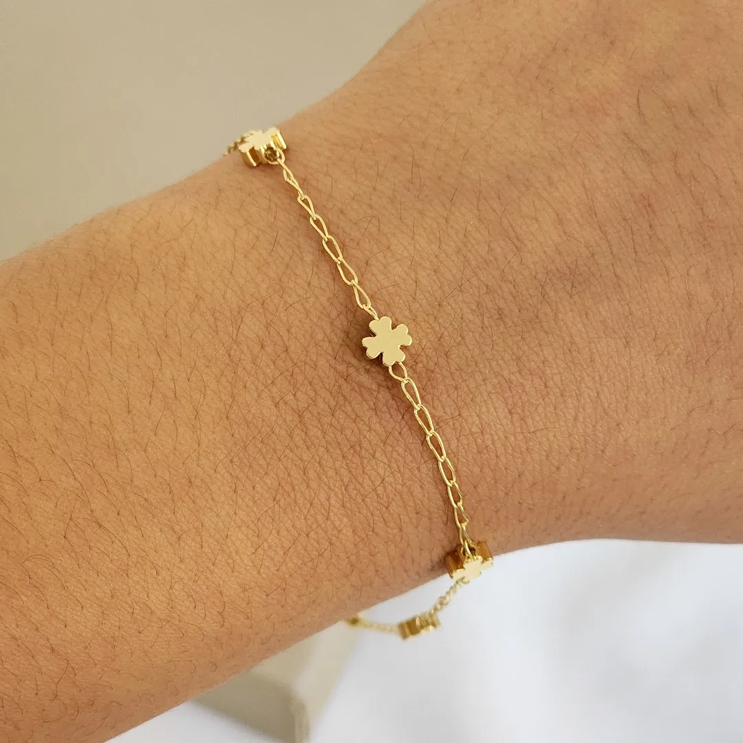 Pulseira Trevos Lisos