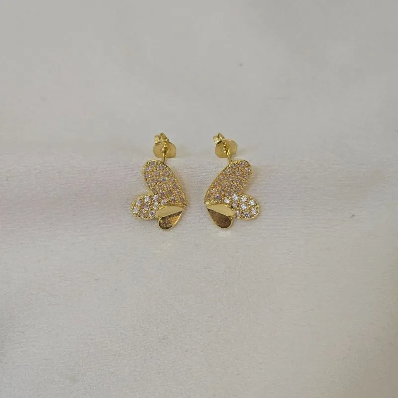 Brinco Delicado Zircônia Corações