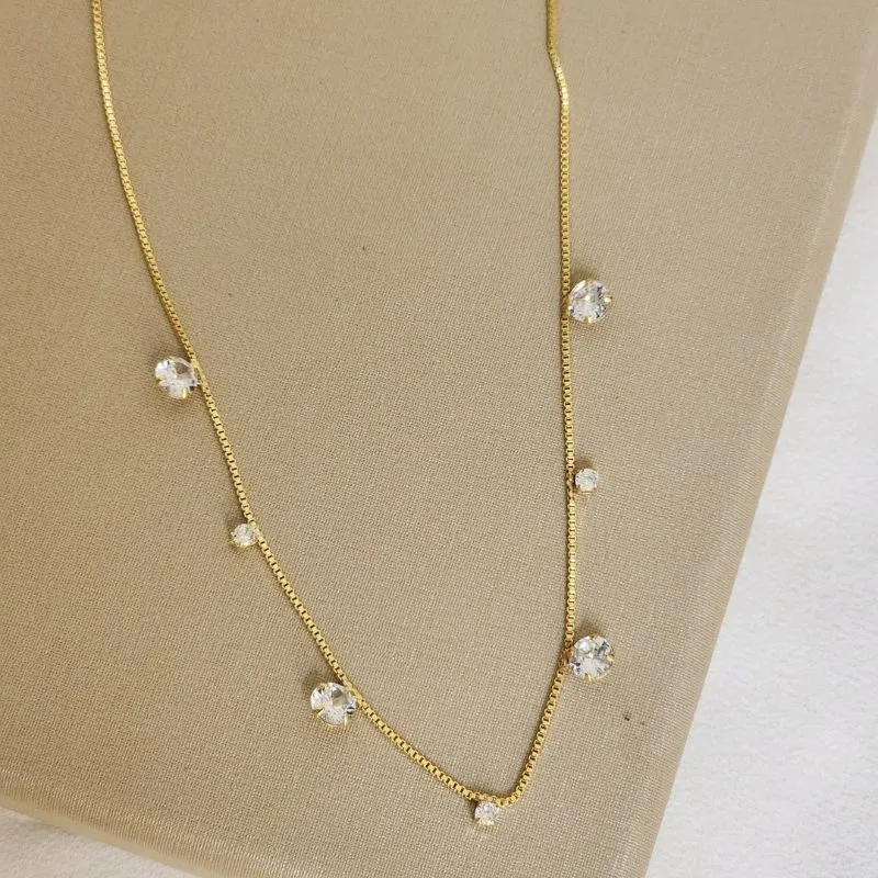 Choker Delicada de Zircônia