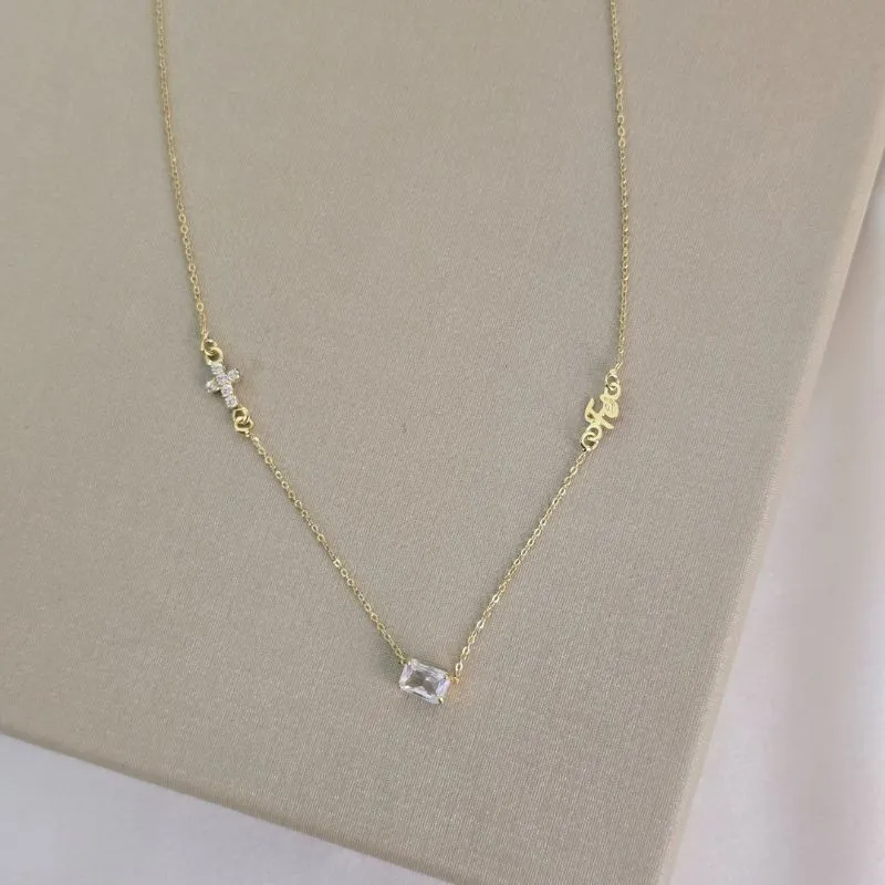 Colar Choker Delicado Zircônia