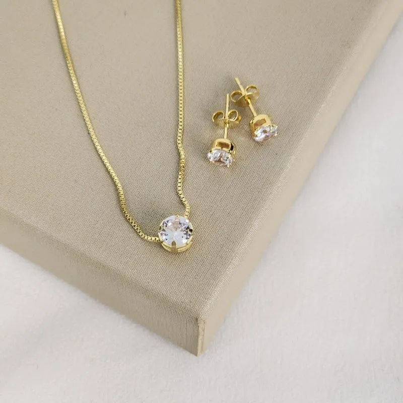 Conjunto Ponto de Luz Zircônia