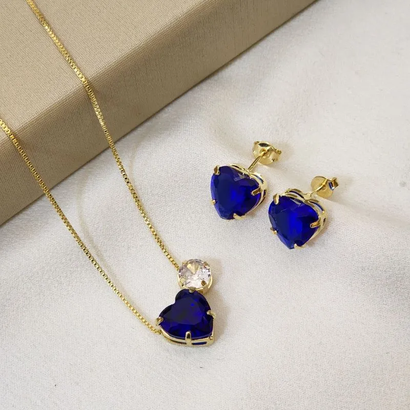 Conjunto Coração Zircônia