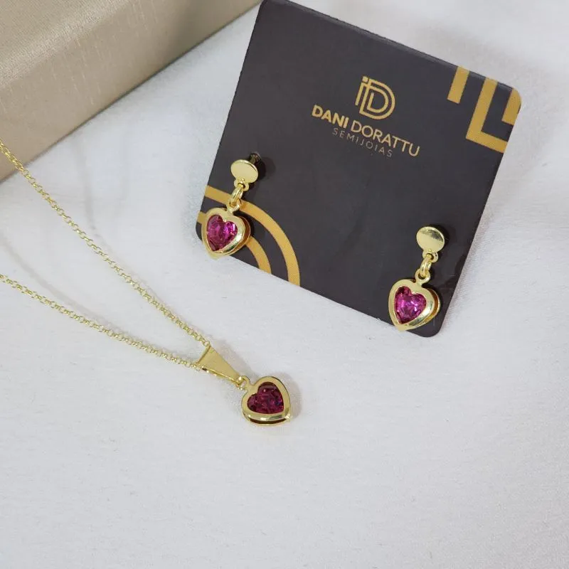 Conjunto Delicado Coração