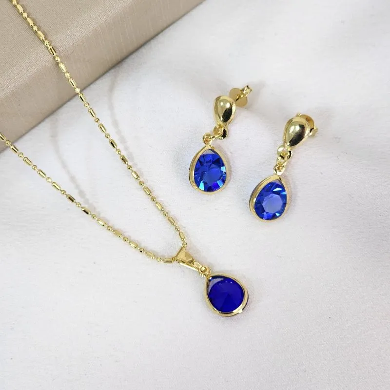 Conjunto Gota - Azul Bic