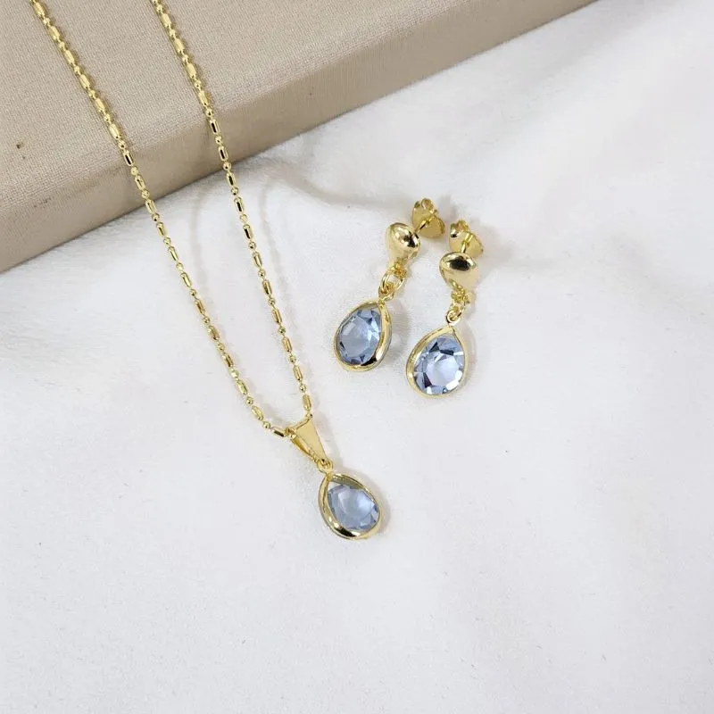 Conjunto Gota - Azul Tiffany