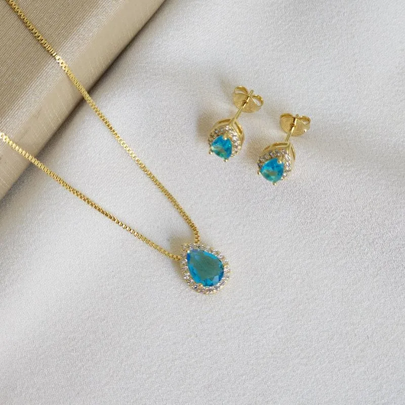 Conjunto Pedra Zircônia