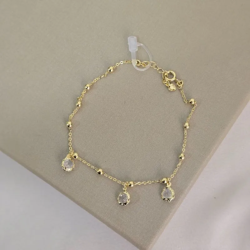 Pulseira Bolinha Zircônia