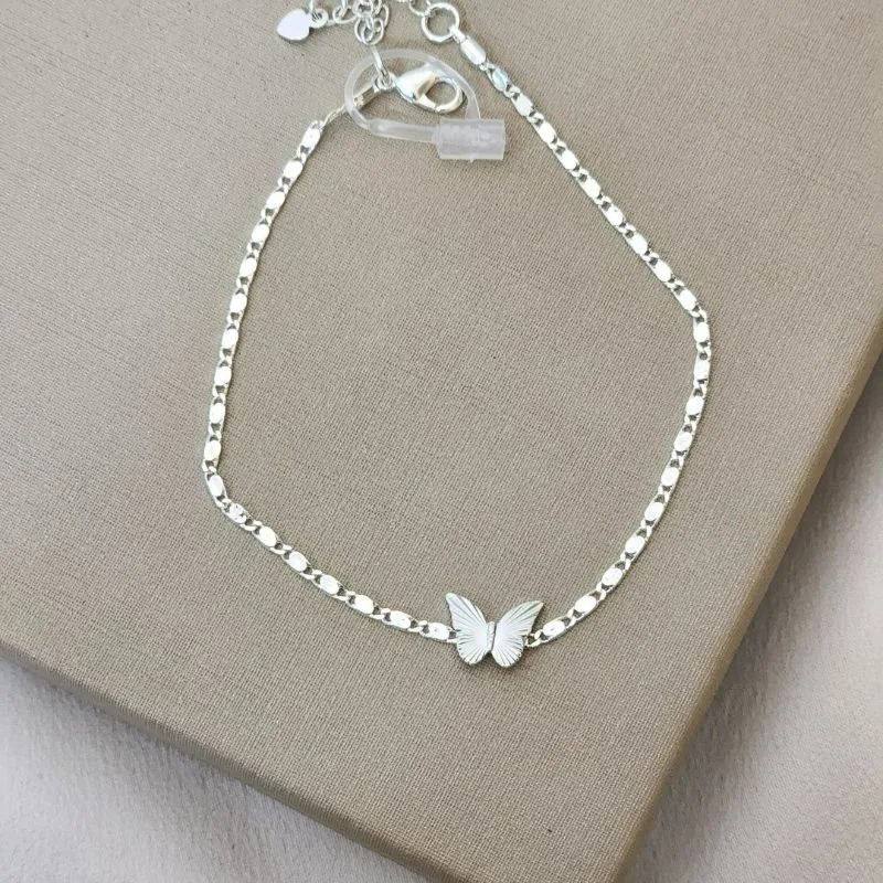 Pulseira Delicada Lisa Borboleta