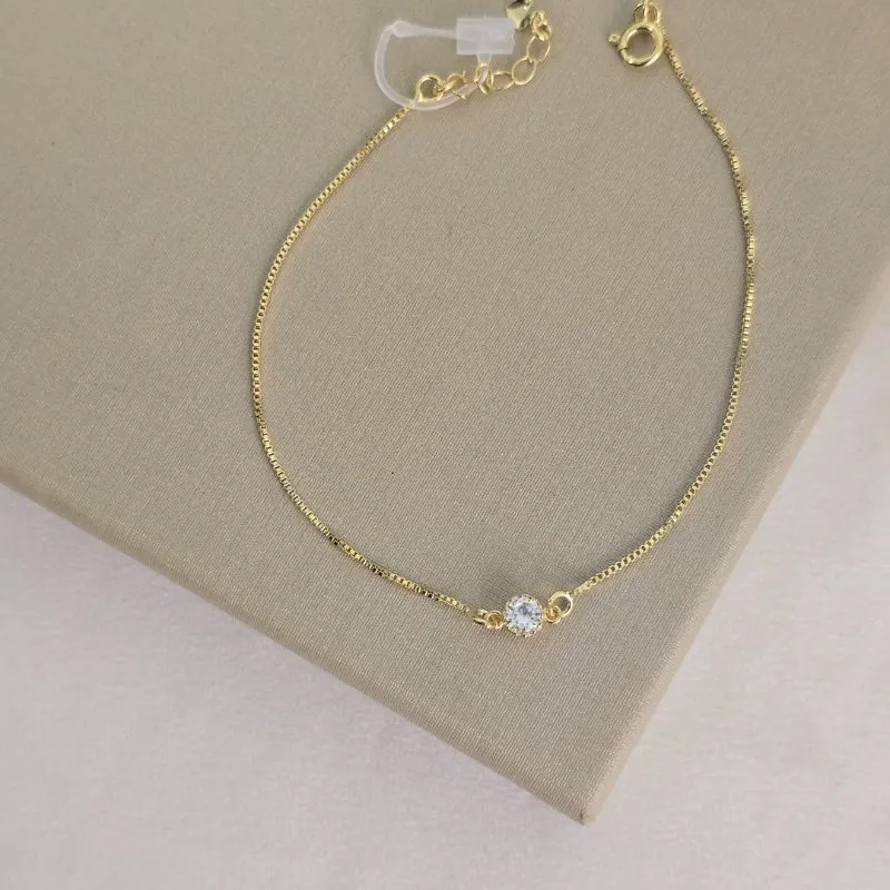 Pulseira Delicada Zircônia