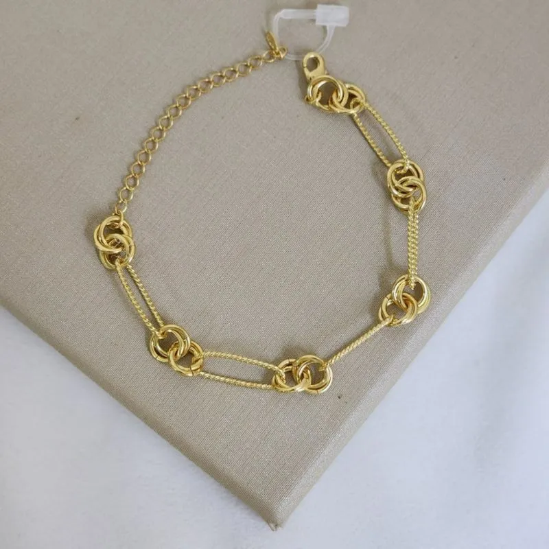 Pulseira Elos Detalhados Lisa