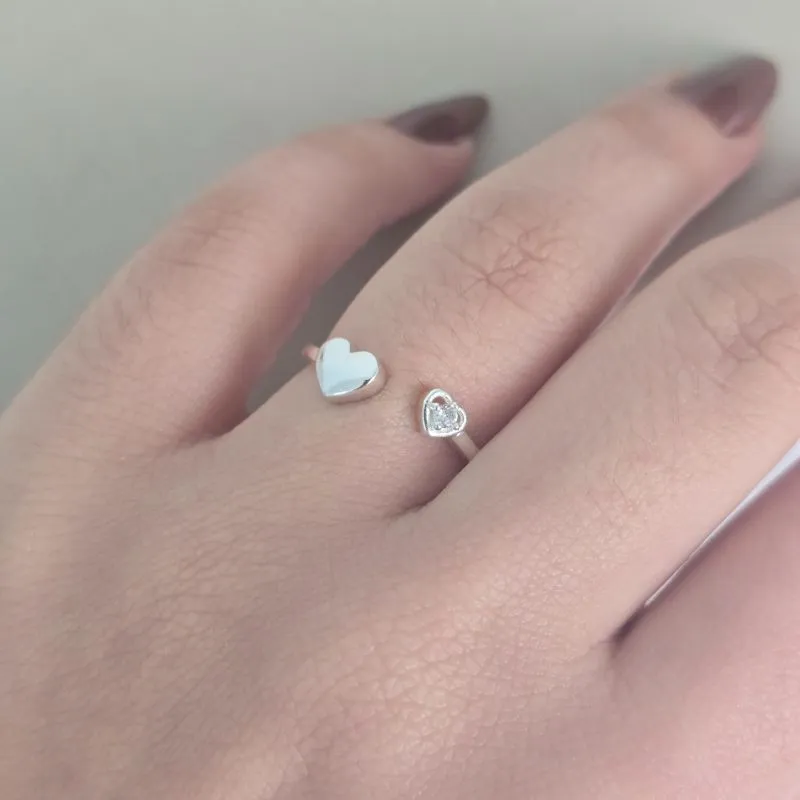 Anel Coracao Regulavel