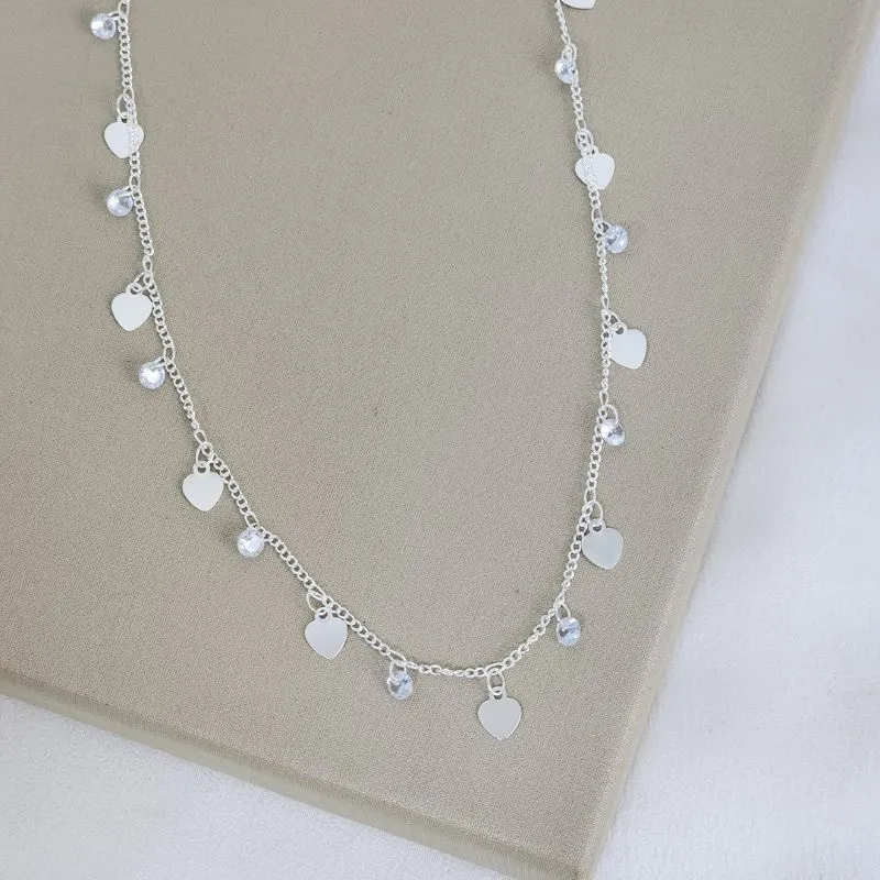 Choker Delicada Lisa e Zircônia