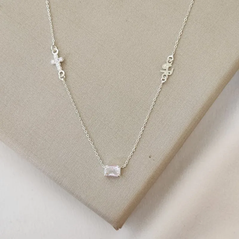 Colar Choker Delicado Zircônia