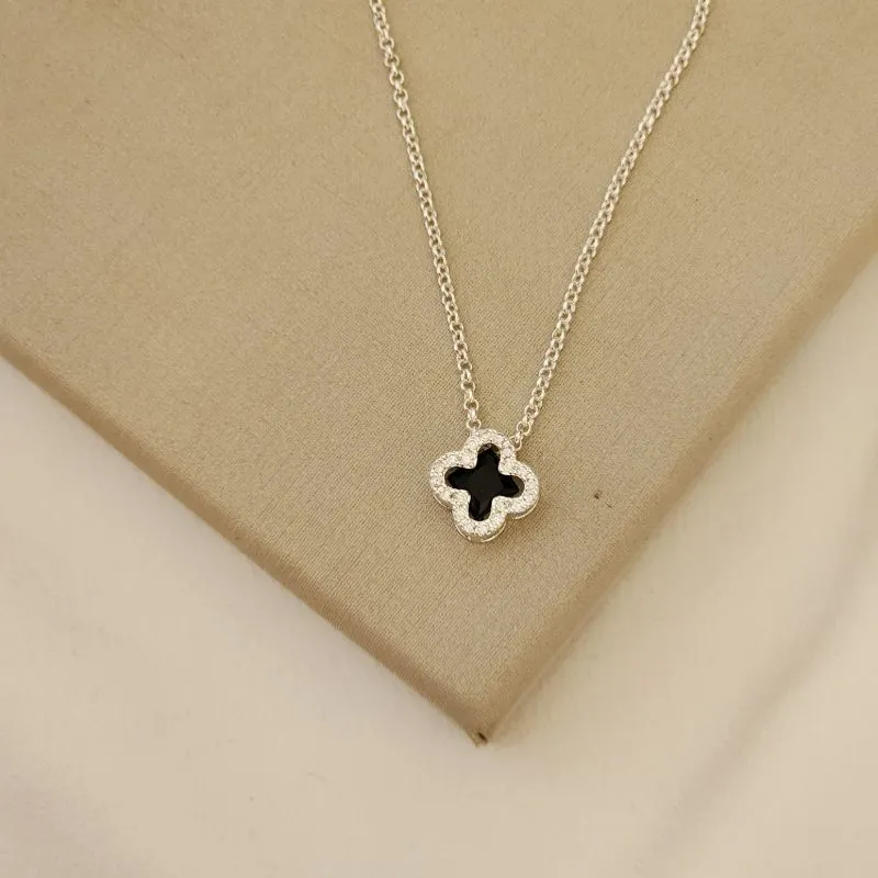 Colar Delicado Vancleef Zircônia