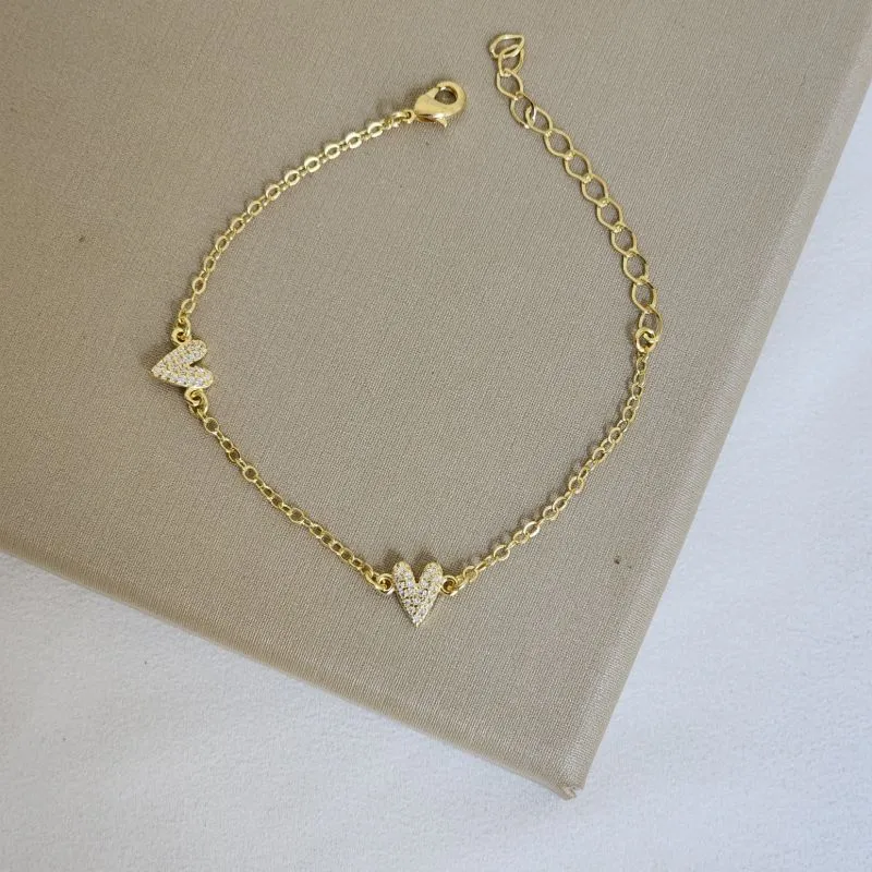 Pulseira Coração Zircônia
