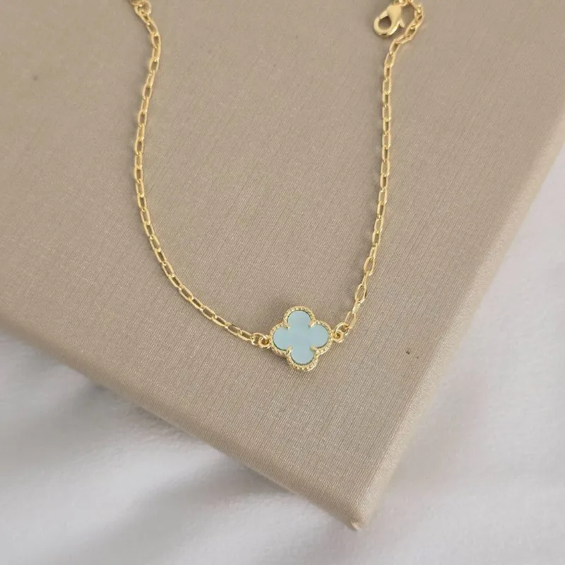 Pulseira Pedra V banhado Ouro18k