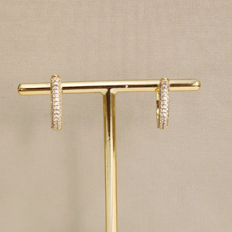 Argola Detalhada Zircônia