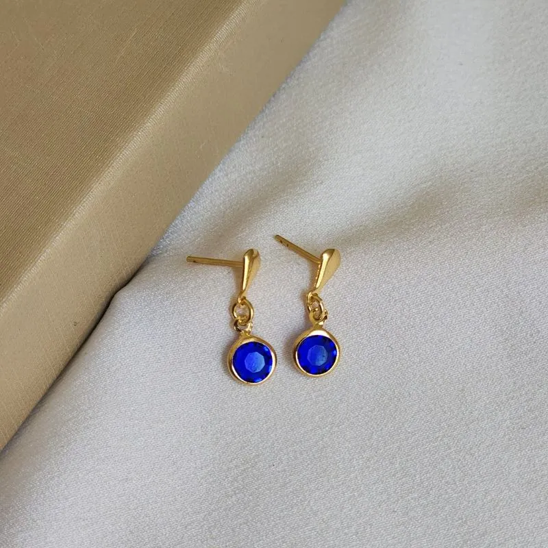 Brinco Delicado Zircônia - Azul