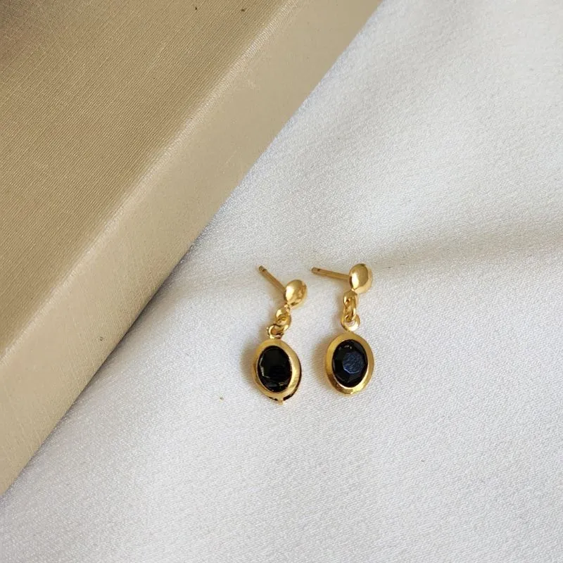 Brinco Delicado Zircônia - Preto